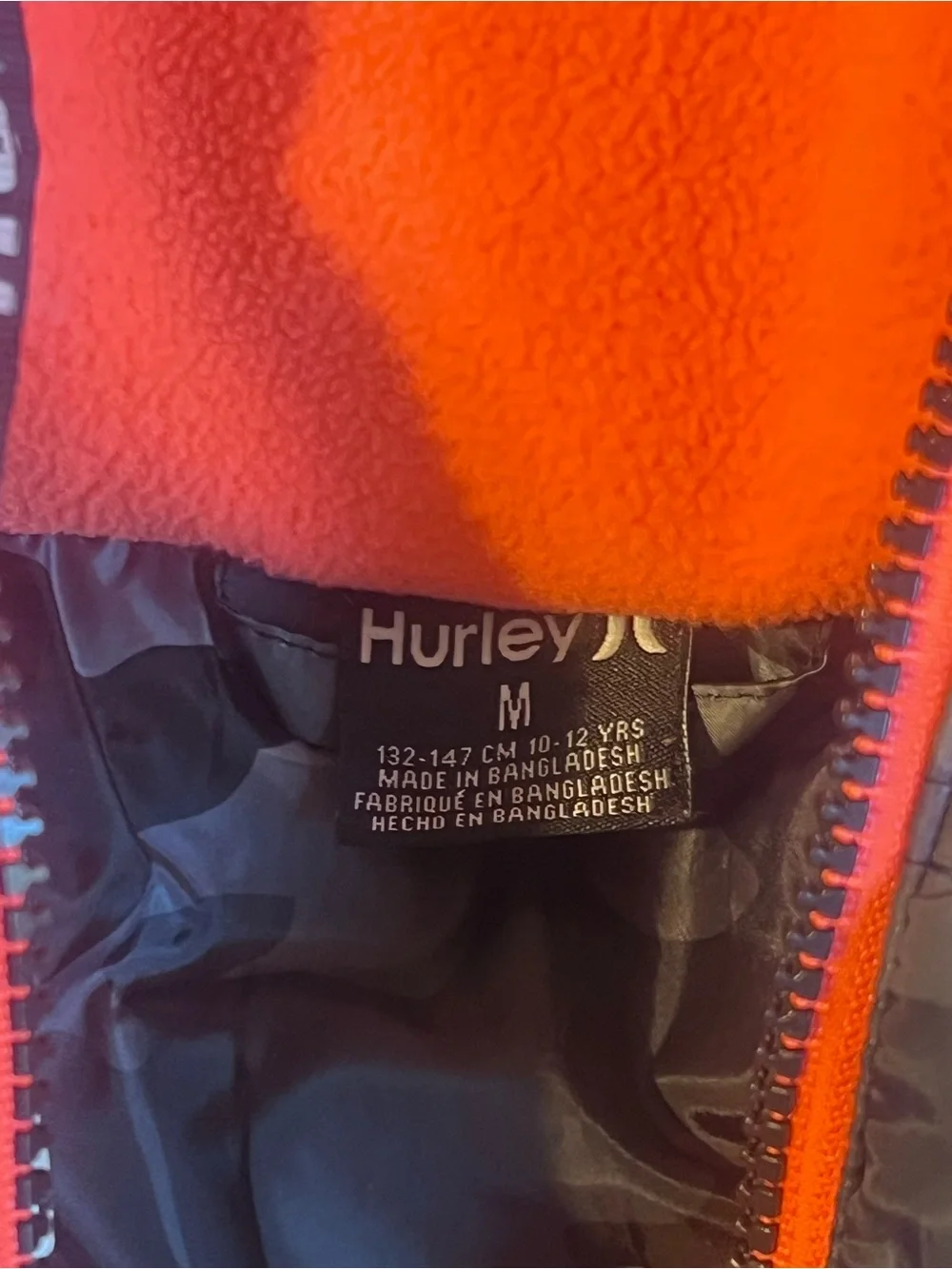 Hurley Kids' Gray Camo Puffer Coat